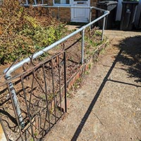 Disabled Handrail to Front Door of House by JMC Services