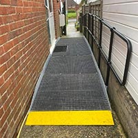 Disabled Handrails and Ramp to Side Door of a House - JMC Services