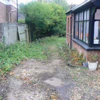 Before - Concrete Driveway with Shingle