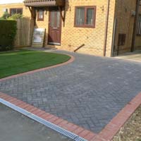 Block Paving for Driveway and Turfing for Front Garden
