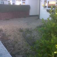 Before - Landscaping job transformation. This is the before photo when we 1st turned up