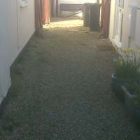 Before - Landscaping job transformation. This is the before photo when we 1st turned up