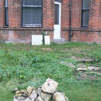 Before - Patio in Back Garden