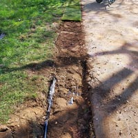 Sustainable Drainage System Covered with Excavated Soil by JMC Services